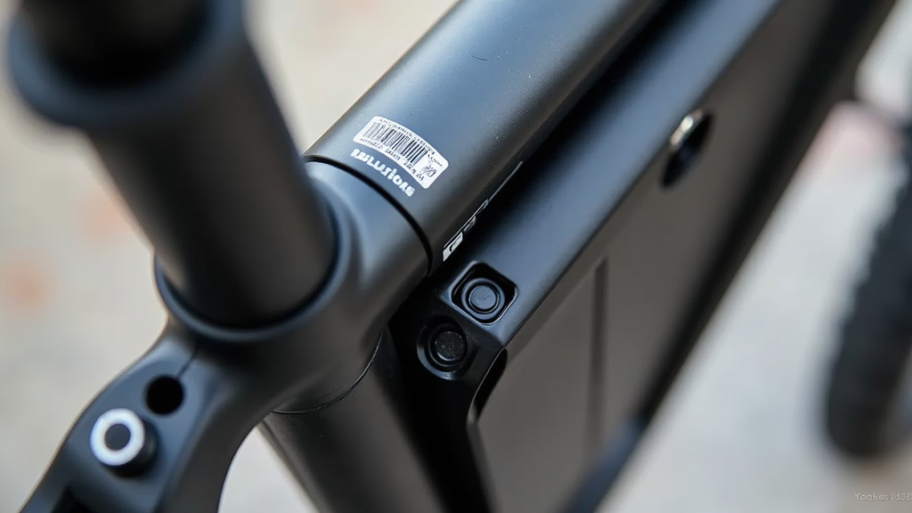 Close-up of bike frame and build quality